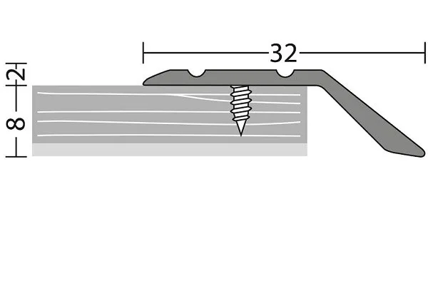 Afloopstrip 8mm schroefbaar Brons – 270 cm (nr. 146)