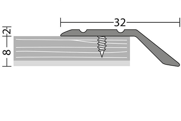 Afloopstrip 8mm schroefbaar Brons – 270 cm (nr. 146)