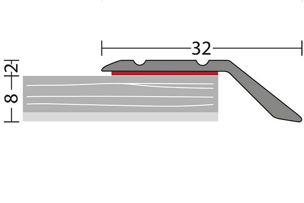 Afloopstrip 8mm zelfklevend Brons – 270 cm (nr. 146)