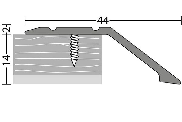 Afloopstrip 14mm schroefbaar Brons – 270 cm (nr. 154)