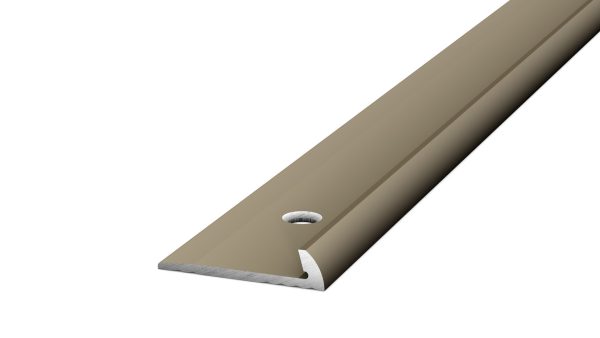 Afsluitprofiel PVC 3mm Edelstaal-Mat 18x4mm – 250 cm (nr. 157)