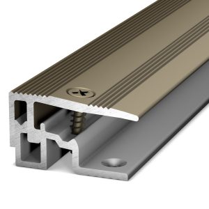 Afsluitprofiel PS400 28mm 7-175mm Edelstaal-Mat schroefbaar – 270 cm (nr. 404) kopen bij Woningstoffering Totaal