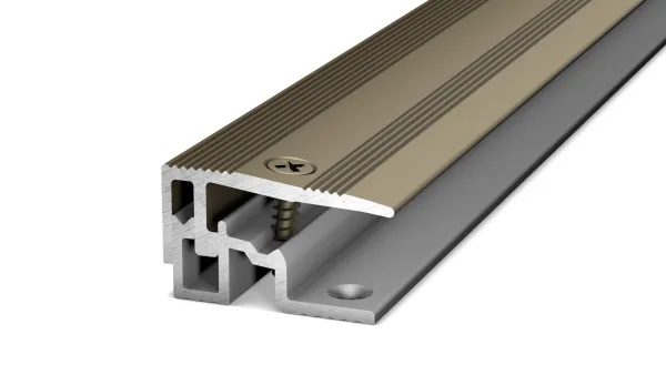 Afsluitprofiel PS400 28mm 7-17,5mm Edelstaal-Mat schroefbaar – 270 cm (nr. 404)