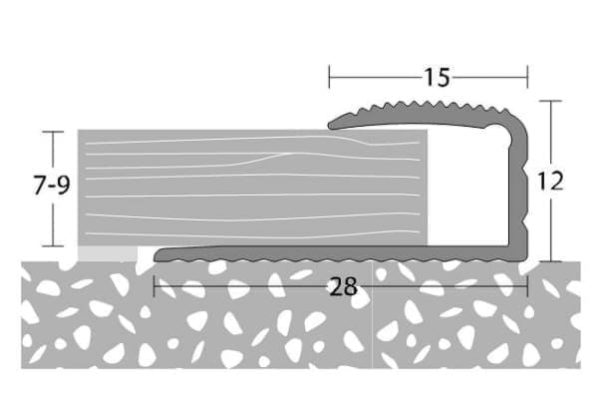Inschuifstrip 7-9mm Goud – 270 cm (nr. 250)