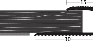 Inschuifstrip 9-10mm Zilver – 270 cm (nr. 256) kopen bij Woningstoffering Totaal