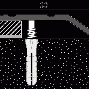 Afdekstrip voet 4mm schroefbaar Zilver – 270 cm (nr. 145) kopen bij Woningstoffering Totaal