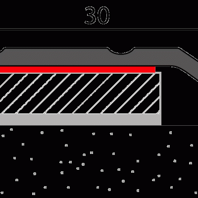 Afdekstrip voet 4mm zelfklevend aluminium Zilver – 270 cm (nr. 145) kopen bij Woningstoffering Totaal