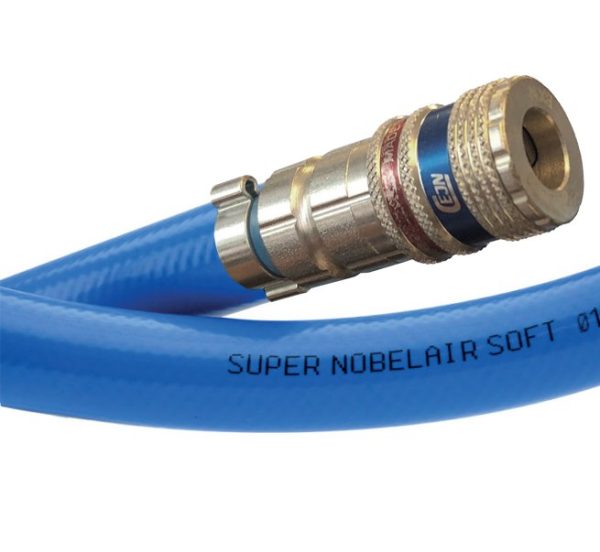 Luchtslangset 8/13 mm flexibel blauw 10 meter incl. CEJN veiligheid snelkoppeling