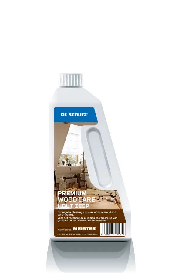 Dr. Schutz PREMIUM Houtzeep Naturel WOOD CARE voor UV- & Natuur geolied Longlife parket 750 ml (uitlopend)