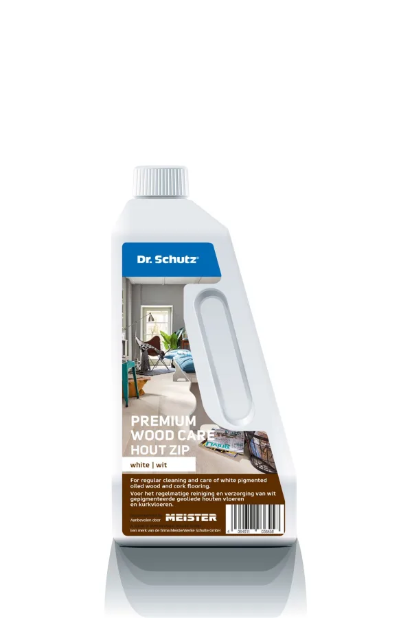 Dr. Schutz PREMIUM Houtzeep Wit WOOD CARE voor UV- & Natuur geolied Longlife parket 750 ml (uitlopend)
