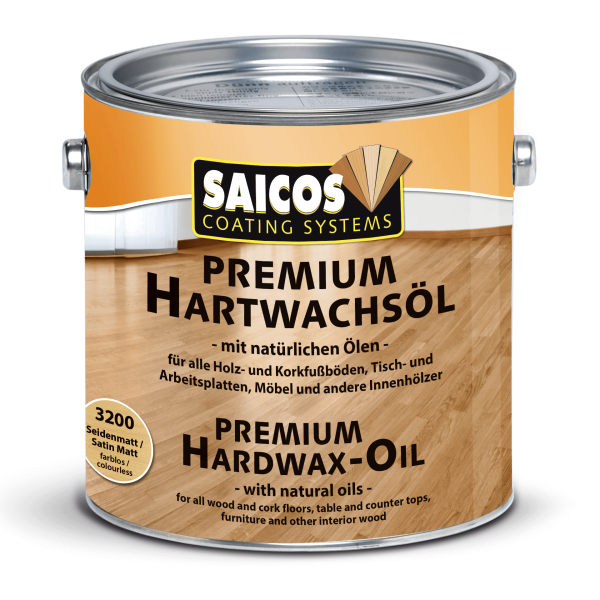 Saicos Premium Hardwax olie Blank Mat (3305) 10,0 L