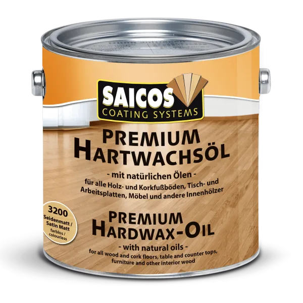 Saicos Premium Hardwax olie Blank Mat PUR (3333) 2,5 L