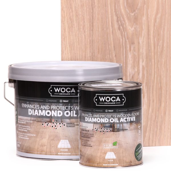 Woca Diamond Oil Active – Extra Wit 13% (2,5 L)