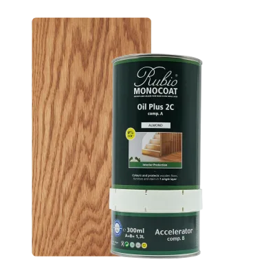 Rubio Monocoat Oil Plus 2C set – Almond (1,3 L) kopen bij Woningstoffering Totaal