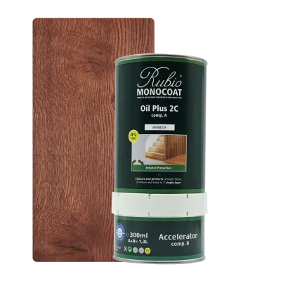 Rubio Monocoat Oil Plus 2C set – Arabica (1,3 L) kopen bij Woningstoffering Totaal