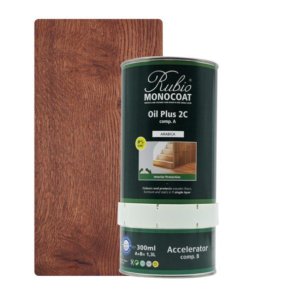 Rubio Monocoat Oil Plus 2C set – Arabica (1,3 L)