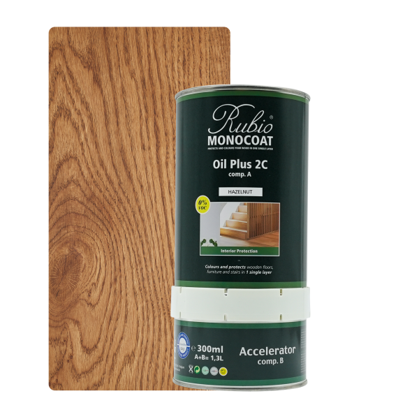 Rubio Monocoat Oil Plus 2C set – Hazelnut (1,3 L)