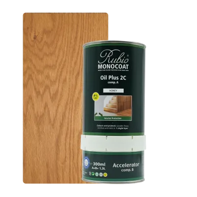 Rubio Monocoat Oil Plus 2C set – Honey (1,3 L) kopen bij Woningstoffering Totaal