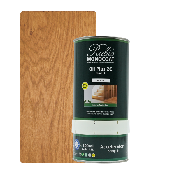 Rubio Monocoat Oil Plus 2C set – Honey (1,3 L)