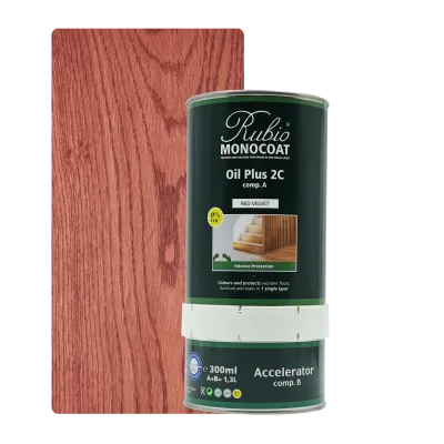 Rubio Monocoat Oil Plus 2C set – Red Velvet (1,3 L) kopen bij Woningstoffering Totaal