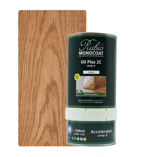 Rubio Monocoat Oil Plus 2C set – Vienna (1,3 L)