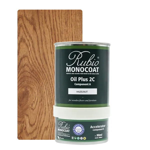 Rubio Monocoat Oil Plus 2C set – Hazelnut (390 ml)