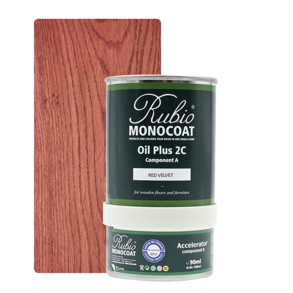 Rubio Monocoat Oil Plus 2C set – Red Velvet (390 ml)