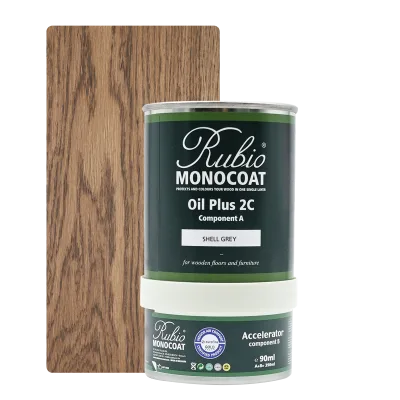 Rubio Monocoat Oil Plus 2C set – Shell grey (390 ml) kopen bij Woningstoffering Totaal