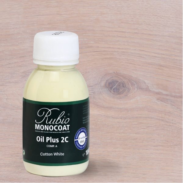 Rubio Monocoat Oil Plus 2C comp. A – Cotton White (100 ml)
