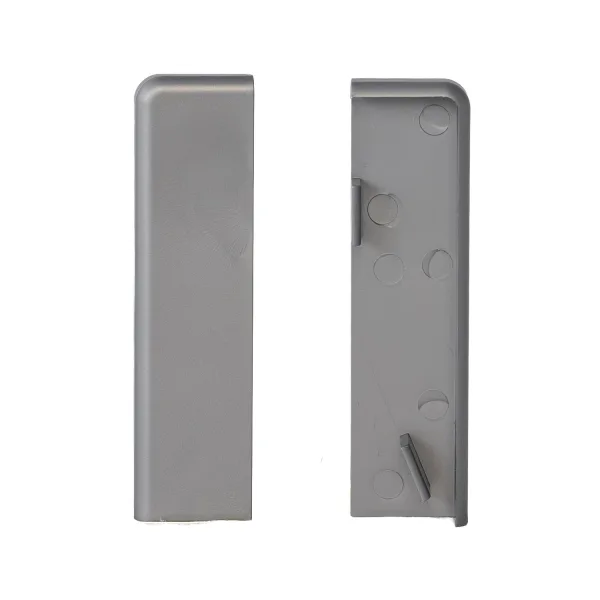 WST eindkap zilvergrijs voor plint FO458 (set)