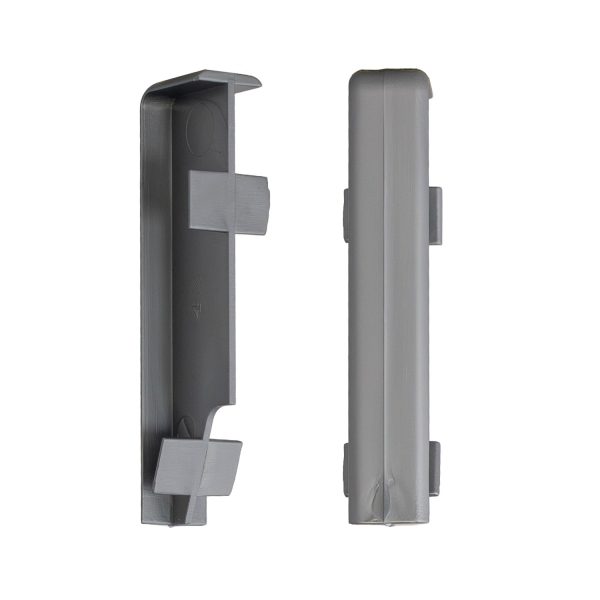 WST koppelstuk zilvergrijs voor plint FO458 (set)