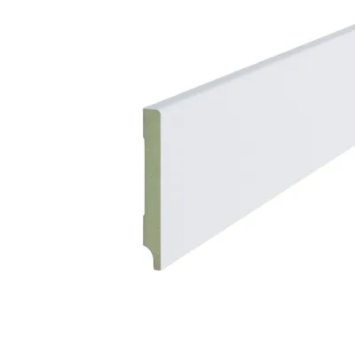 Hoge plint 120×15 mm – MDF wit voorgelakt (RAL 9010) kopen bij Woningstoffering Totaal