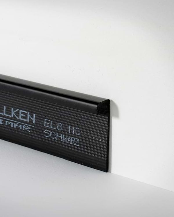 Open trapstrip 8mm Zwart 0110 EL8 – 400 cm