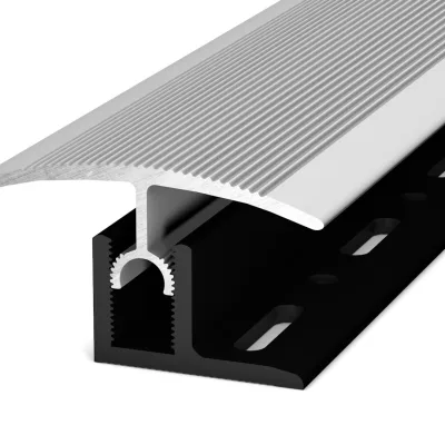 Overgangsprofiel 43mm aluminium 16-23, 5mm – 270 cm (nr. 302) kopen bij Woningstoffering Totaal