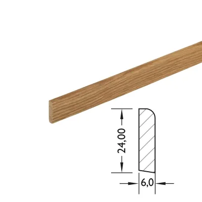 Massieve plint 24×6 mm – eiken kopen bij Woningstoffering Totaal