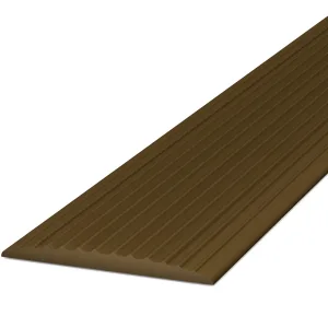 PVC Inleg Bruin voor aluminium Trapkant – per meter (nr. 825)