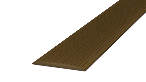 PVC Inleg Bruin voor aluminium Trapkant 25mtr (nr. 825)