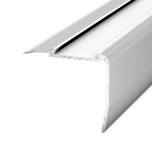 Trapkant Zilver zonder inleg 54 x 44 extra lang – 300 cm (nr. 194) kopen bij Woningstoffering Totaal
