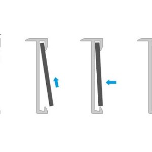 Trapkantprofiel PVC 2 – 3 mm Zilver – 300 cm (nr. 299) kopen bij Woningstoffering Totaal