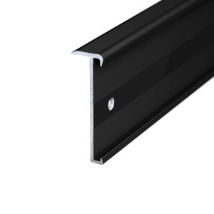 Trapkantprofiel PVC 2 – 3 mm Zwart Zijdeglans (9005) – 300 cm (nr. 271) kopen bij Woningstoffering Totaal