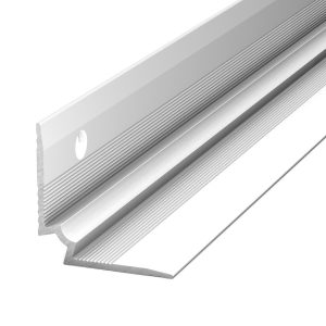 Traprand binnenhoek profiel PVC 2-3mm Zilver 25x25mm – 250 cm (nr. 107) kopen bij Woningstoffering Totaal