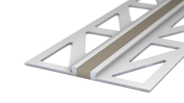 Voeg-/Dilatatieprofiel Aluminium 2,5 mm Grijs-Beige – 300 cm (nr. 769)