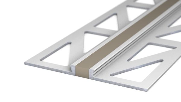 Voeg-/Dilatatieprofiel Aluminium 3 mm Grijs-Beige – 300 cm (nr. 770)