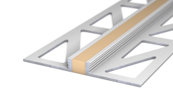 Voeg-/Dilatatieprofiel Aluminium 4,5 mm Beige – 300 cm (nr. 771)