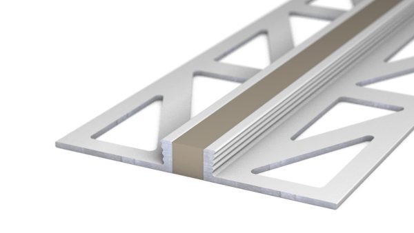 Voeg-/Dilatatieprofiel Aluminium 4,5 mm Grijs-Beige – 300 cm (nr. 771)