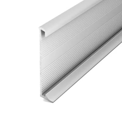 Wandprofiel nr. 60mm voor PVC inleg aluminium – 270 cm (nr. 378) kopen bij Woningstoffering Totaal