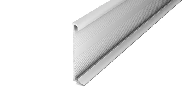 Wandprofiel nr. 60mm voor PVC inleg aluminium – 270 cm (nr. 378)