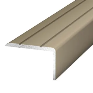 Hoekstrip 25x15 Edelstaal-Mat zelfklevend – 300 cm (nr. 161)