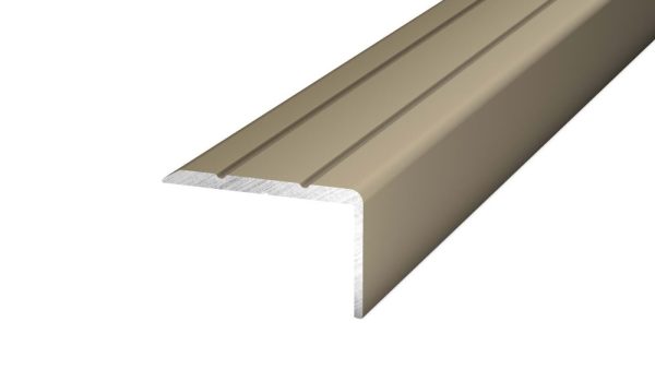 Hoekstrip 25x15 Edelstaal-Mat zelfklevend – 300 cm (nr. 161)