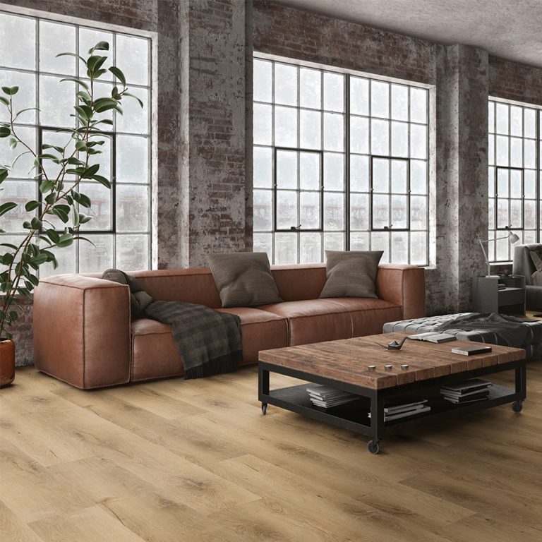 Enia Larix PVC vloerdeel, kleur Fresh Oak, close-up